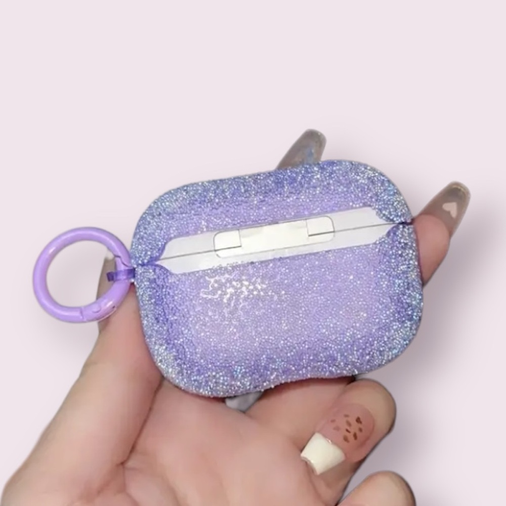 Purple Sparkly Airpods Pro Case